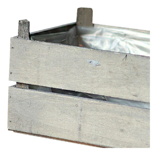 Maceta Rústica De Madera Para Verdes, Caja Decorativa