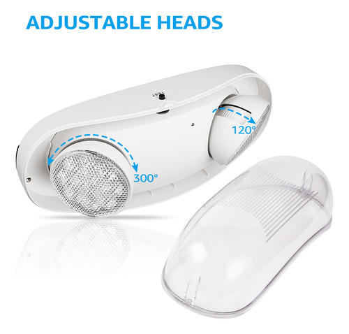 Leonlite Pack of Emergence Led Lights for Outside, Comerciales Output Battery, Certified For UL, 120/277 V