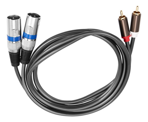 .. Cable Doble Rca Macho A Xlr Macho De 1,5 M, 2 Xlr A 2