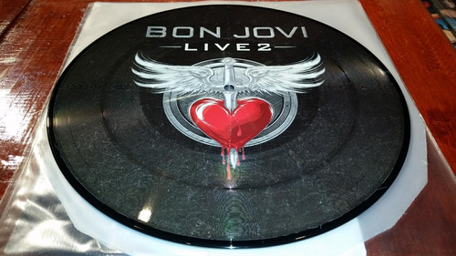 Bon Jovi Live 2 Picture Vinilo 10 Pulgadas Usa 2014