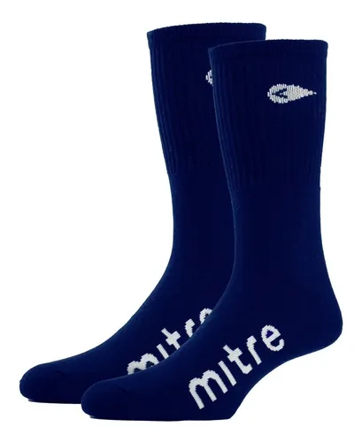 comprar Medias Mitre Hombre De Algodón 75201 - 12 Pares Azul Y Negro