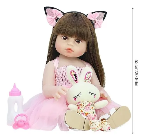 Bebé Muñeca Niña Realista 55 Cm Muñeca Reborn