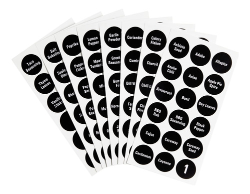 Juego De 12 Latas Magnéticas Para Especias Con 12 Coladores