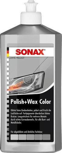 Sonax Polish Wax P/color,blanco,negro,gris,rojo,azul,verde