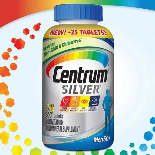 Centrum Silver Men 50+ Homem Multivitaminico 275 Caps Import
