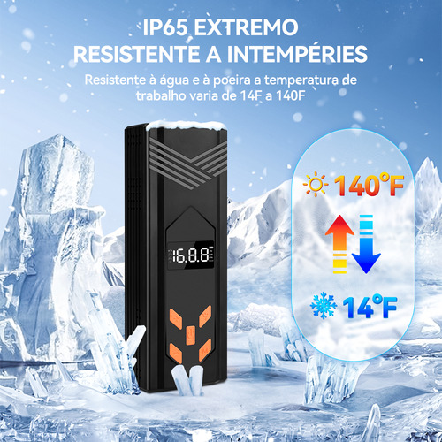 16.8v Auxiliar Partida Bateria Portátil Compressoar Emergência