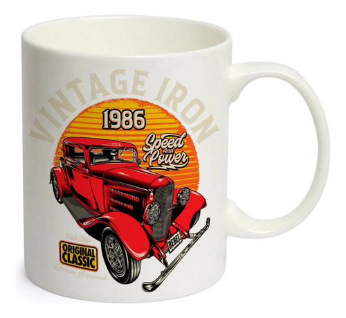 Caneca Branca Presente Café Sf2 Carro Antigo Classic Vintage