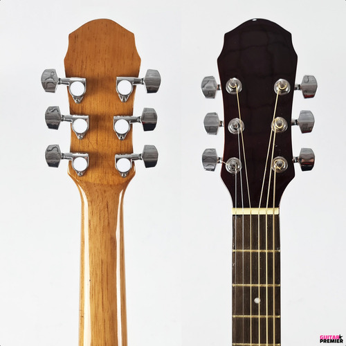 Guitarra Acustica Zurdo Pickguard Cenefa Premium Garantia