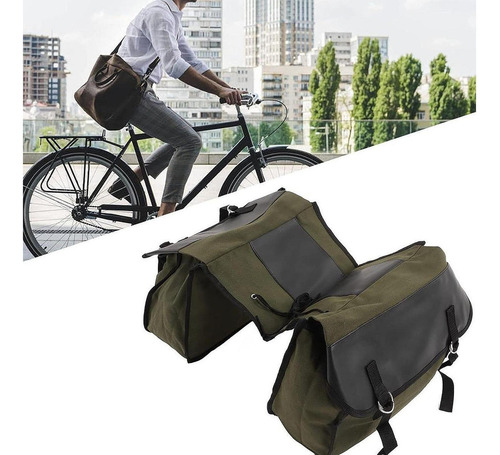Bolsa De Almacenamiento De Bicicletas Con Verde Gris