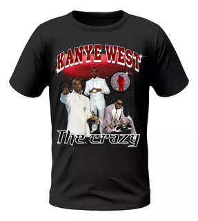 Camiseta Vintage Kanye West Unissex 100% Algodão Fio 30.1