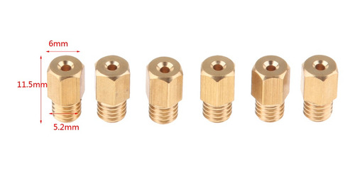 Imagen 4 de 5 de 6 Pieza Chorros Hex Principal M5 De Carburador Carb Hex Jet