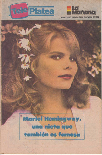 Cine 1984 Mariel Hemingway Portada Revista Uruguay Cover