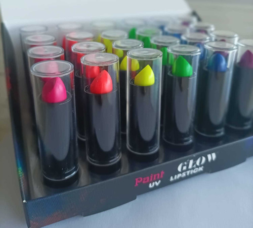 Maquillaje Para Cotillón Labial Lápiz Fluo X 6 Onfire Store 