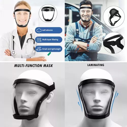 2 Máscaras Protectoras De Construcción Impermeables Y Visibl