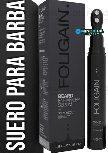 Men's Foligain Suero Crecimiento Barba 7% Myoxil