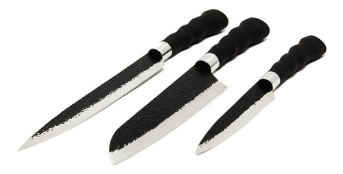 Imagen 1 de 2 de Cuchillos Cocina Set De 3 Cuchillos Everrich Er-0048