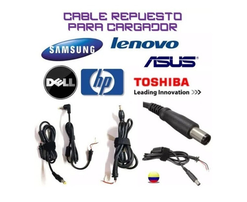 Cable Repuesto - Cargador Portátil Asus Acer Dell Hp Toshiba