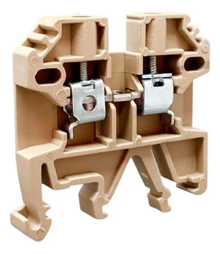 Borne Sak Bege Metaltex 2,5mm P/ Encaixe Em Trilhos Ts32/35