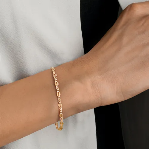 Pulsera Oro 14k Diamantada