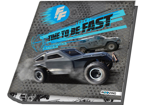 Carpeta Mooving 3x40 Escolar Rapido Y Furioso Distribuidora