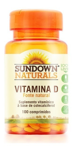 Vitamina D3 Importada 100 C Sundown Naturals Colecalciferol