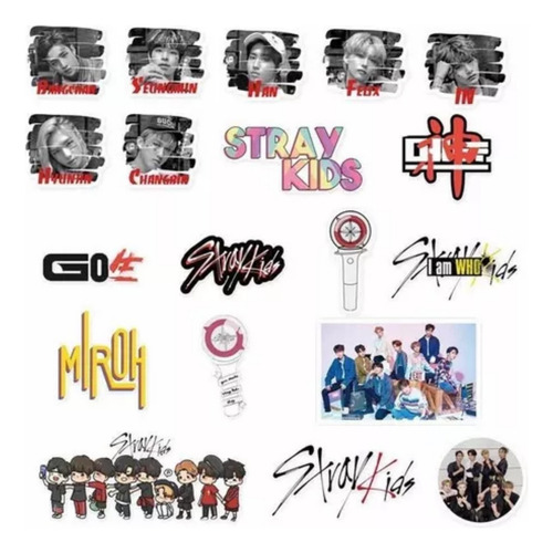 - Stray Kids (110 Photocard + Sticker) Kit Pegatina +