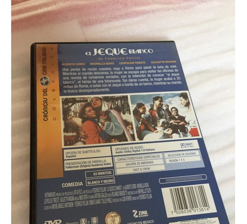 El Jeque Blanco - Federico Fellini - Dvd Vintage (Usado)