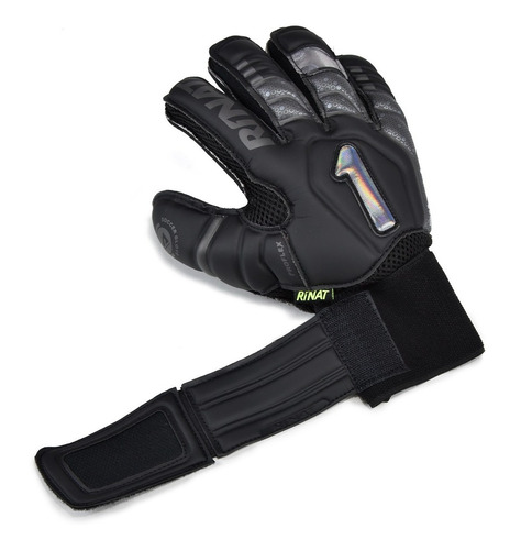 Imagen 5 de 6 de Guante De Portero Rinat Uno Premier Lux Spines Semi Negro