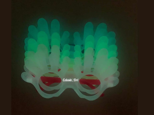 Imagen 7 de 7 de Lentes Fluor Anteojo Diseños 6 Unidades Fiesta Cotillón Neón