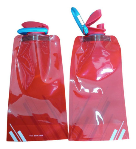 Botella De Agua 700ml Flexible Y Plegables Todo Deporte