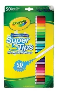 Crayola Supertips 50 Plumones Lavables Super Tips