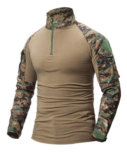Polera Combat Shirt  Tactica Estilo Militar Airsoft
