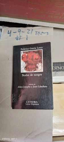 Libro Bodas De Sangre. Federico García Lorca