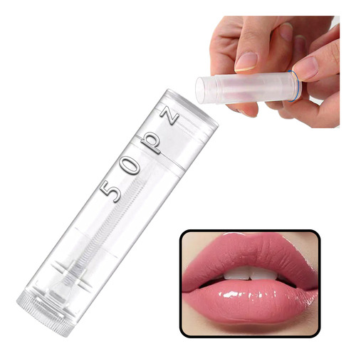 50pz Tubo Envase Balsamo Labial Vacio.diy Hacer Lápiz Labial