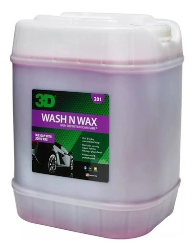 Shampoo Con Cera Para Autos Wash N Wax 3d 20l Ph Concentrado