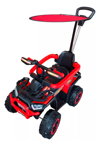 Mini Moto Quadriciclo Bateria 6v Com Cobertura E Empurrador