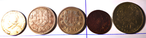 Portugal, Monedas De 1 Décimo, 10 Y 50 Centavos Y 2 De 2,50 (Usado)