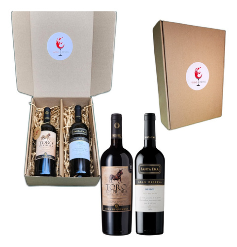 Vino Pack Regalo Toro Piedra Gr. Reserva+sta.emma Gr.reserva