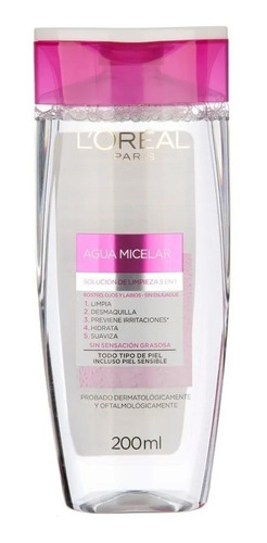 Agua Micelar Desmaquillante Y Limpieza Facial 5en1 Loreal