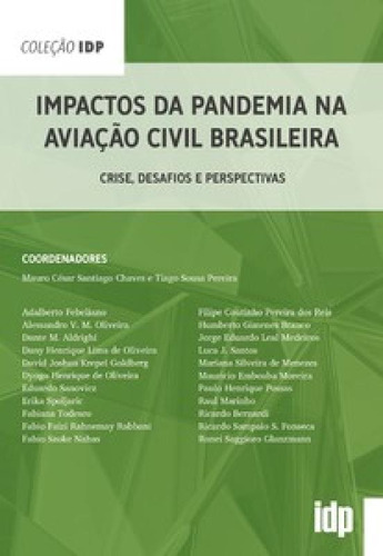 Livro Impactos Da Pandemia Na Aviaçao Civil Brasileira