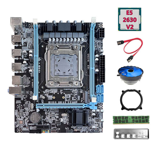 Placa Base X79 V389+cpu E5 2630 V2+ddr3 Recc De 4 Gb De Ram+