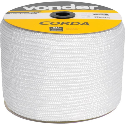 Corda Multifilamento Trançada 12 Mm X 140 M Branca Pp Vonder