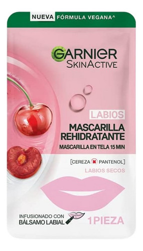 Mascarilla Labios Garnier Hidrabomb Cereza