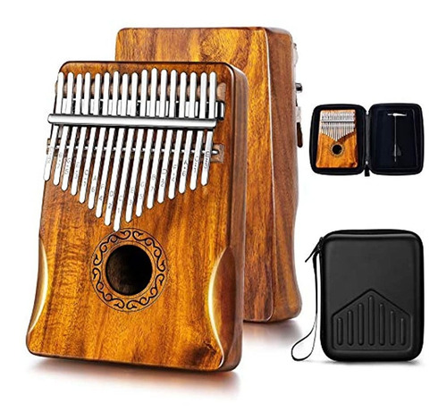 Mifoge Kalimba Thumb Piano 17 Keys With Koa Acacia Wood, Mbi