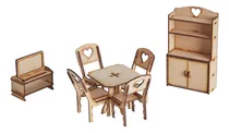 Comprar Muebles Casita De Muñecas Grandes! Combo Comedor Completo!