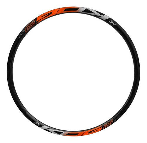 Roda Dianteira Mtb Aro 29 Kog Freios A Disco Raios Zincados Cor Preto/laranja