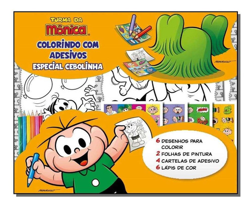 Turma Da Monica Colorindo C/ Adesivo Especial Vol.02 - Cebo