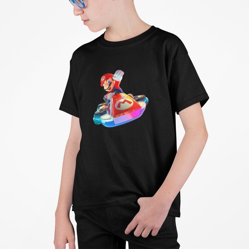 Polera Mario Kart Videojuegos Niños Estampadas Algodon 