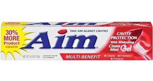  Pasta De Dientes Aim Red Gel 156g Licores Factory