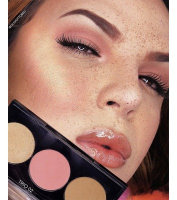 Imagem 2 de 3 de Trio Contorno, Blush E Iluminador To De Cara Dride - Cor 02